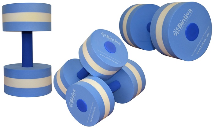 Bintiva Aqua Dumbbell Set (2-Pk) | Groupon Goods