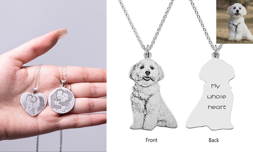 Image 10: Photo Necklaces in 925 Sterling Silver or Projection Necklaces