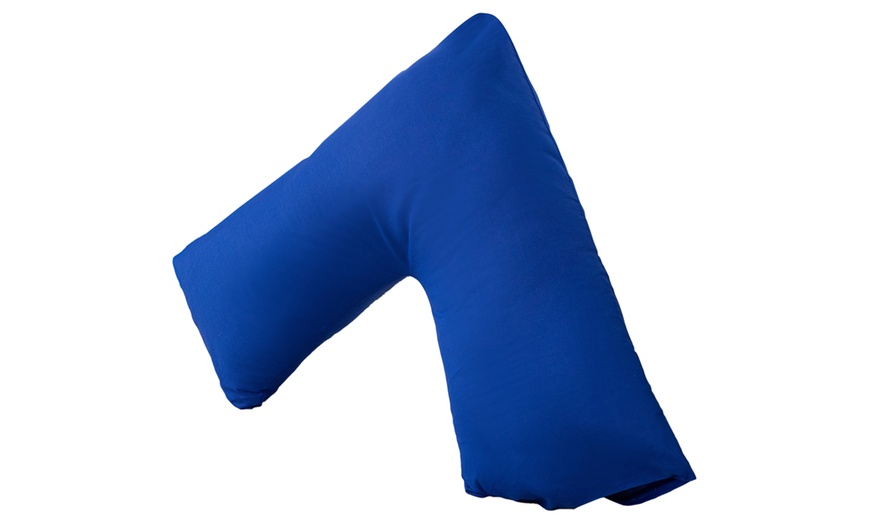 Image 9: V-Shaped Orthopaedic Support Pillow with Optional Pillowcase