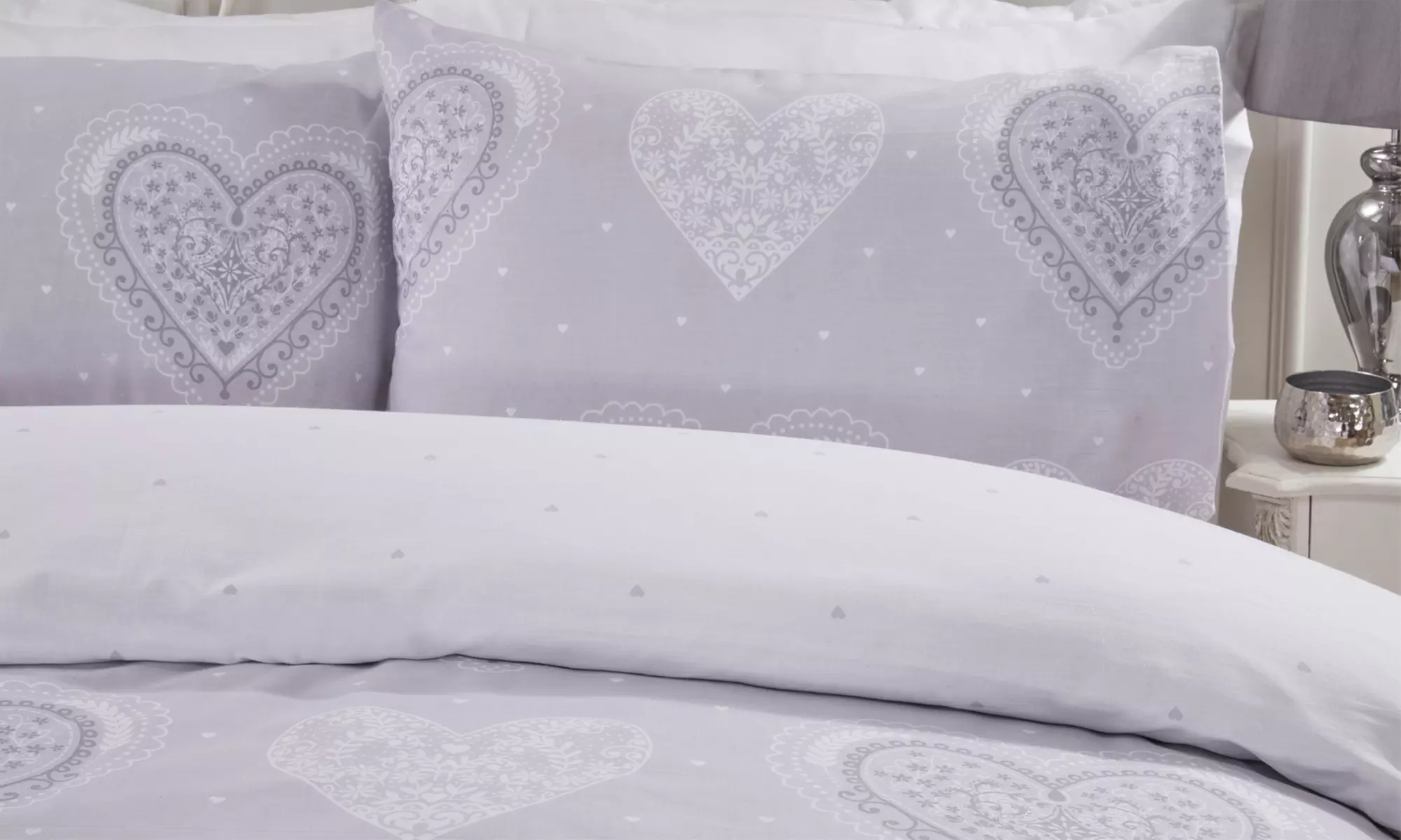 Parure de lit décorative cœur - Second Medium