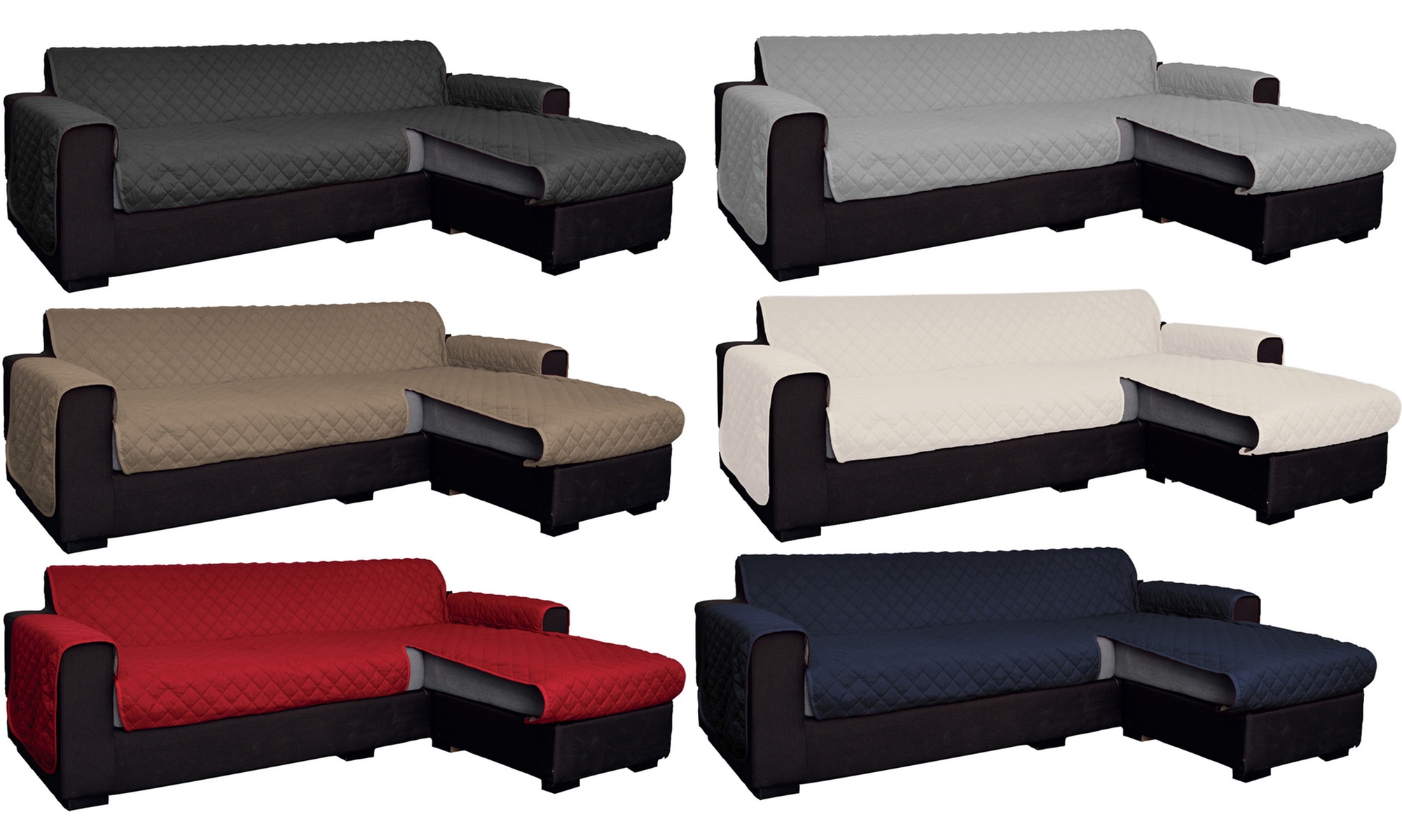 Copridivano Star con penisola, antimacchia, double face Co.Ingros.Tex