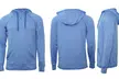 LeeHanTon Men's Marled Raglan Lightweight Hooded Pullover (S-2XL) - Second Medium