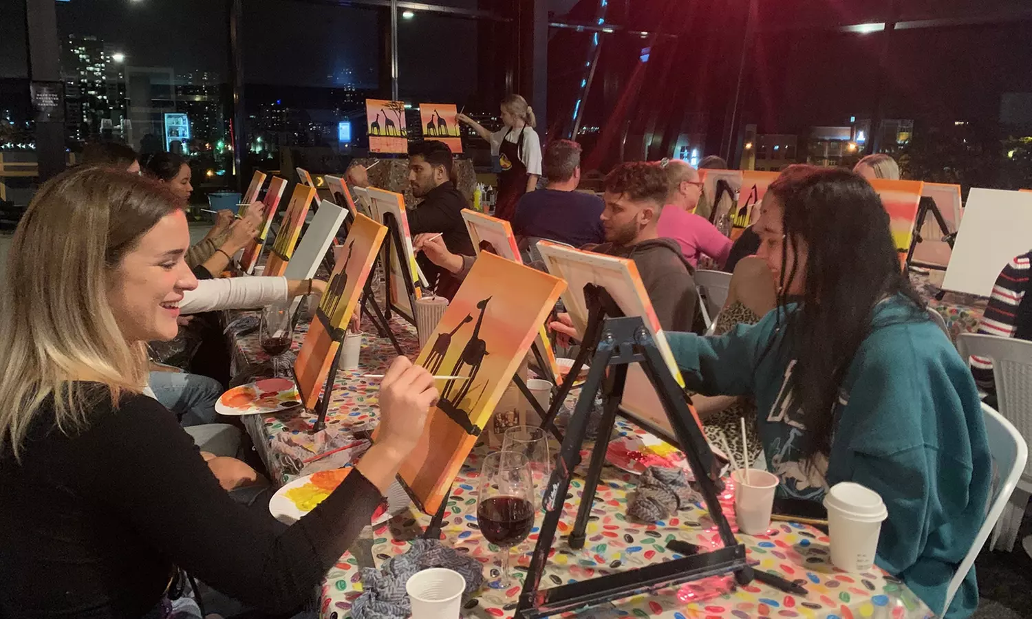 Paint and Sip Session