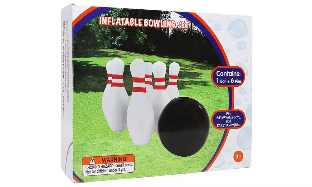 GreenCo Giant Inflatable Outdoor and Indoor Bowling Set (7-Piece) - Second Medium