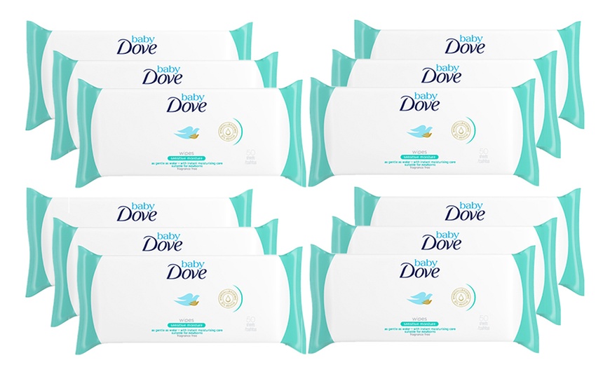 Image 3: 12 Packs of Dove Sensitive Moisture Wipes