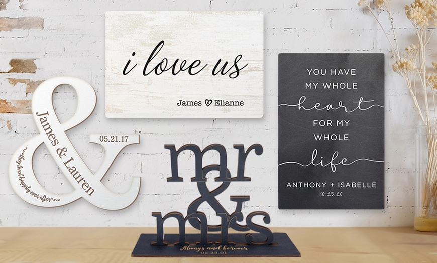 Up to 81% Off Personalized Wood Home Decor Signs