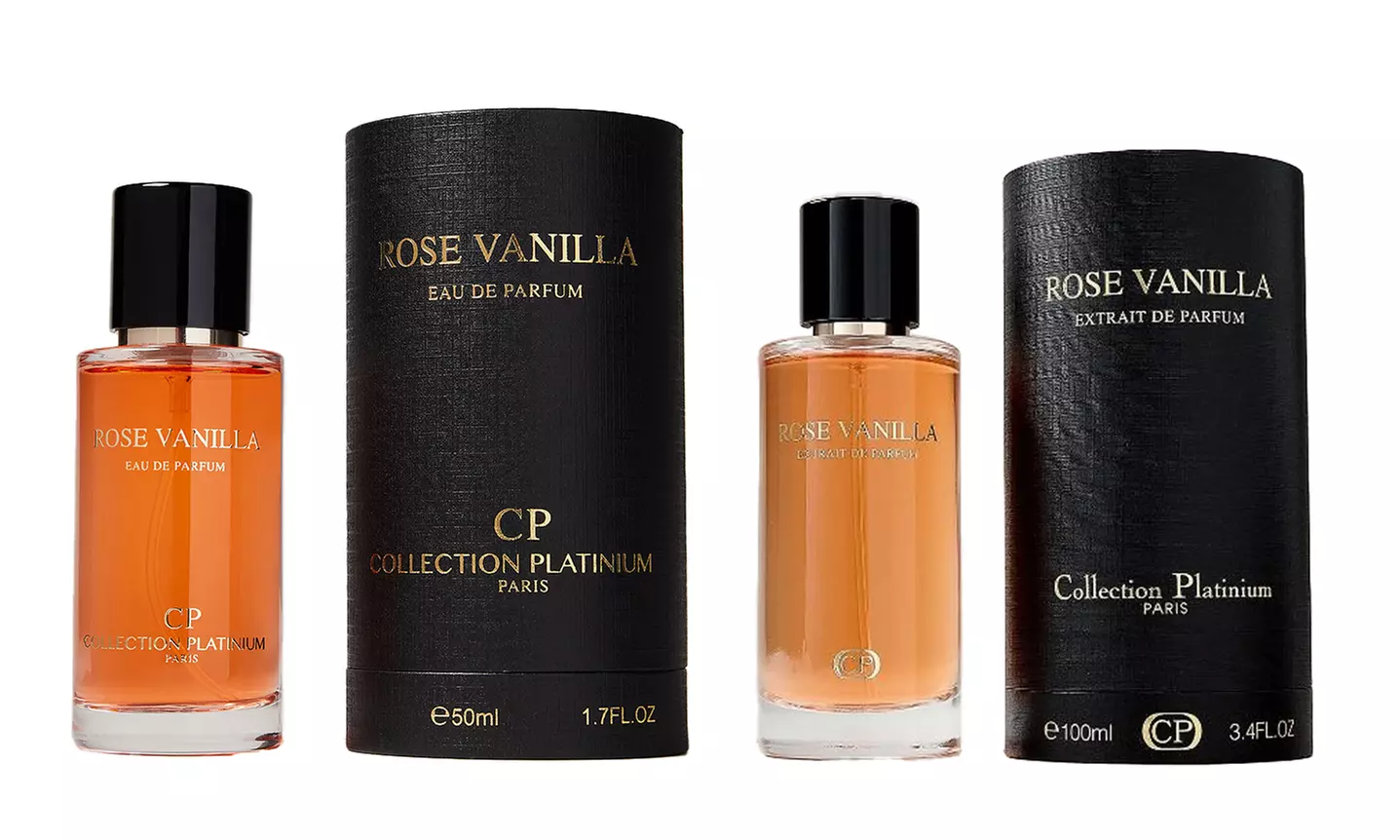 Eau de parfum "Rose Vanille" de Platinum Collection