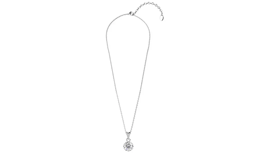 Diamanten hart ketting