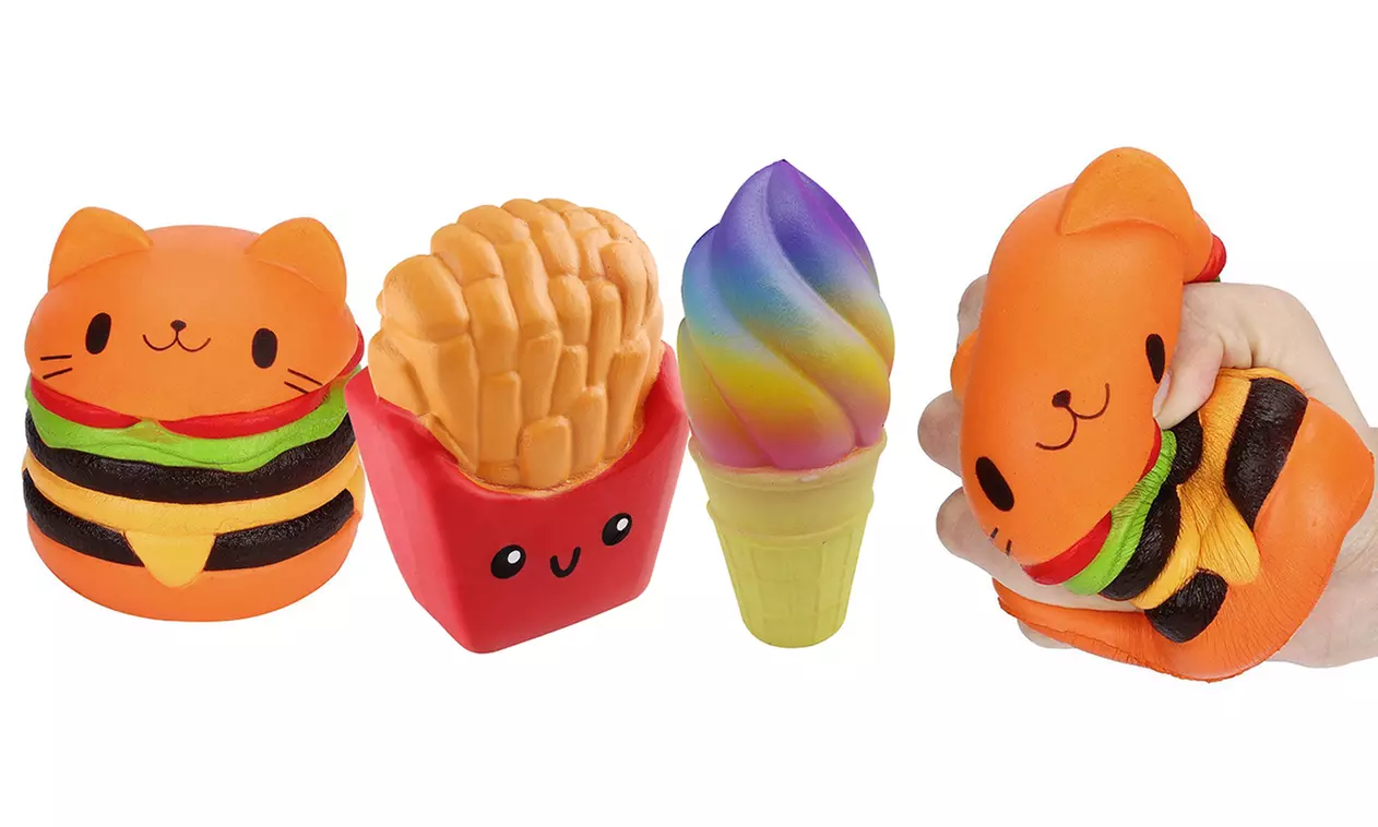 Set of Three Fast Food Jumbo Slow Rise Squishies - Primary Image