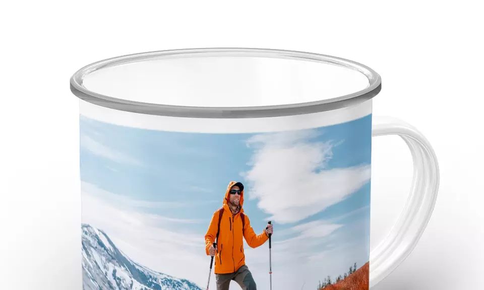 Emaille-Tasse mit eigenem Foto