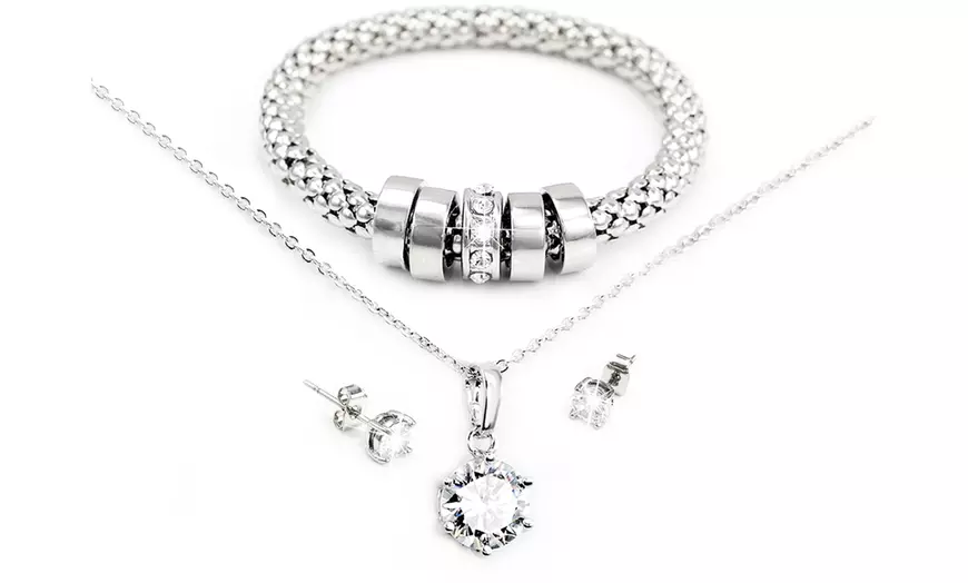 Image 2: Parure de bijoux en braise avec cristaux Swarovski®