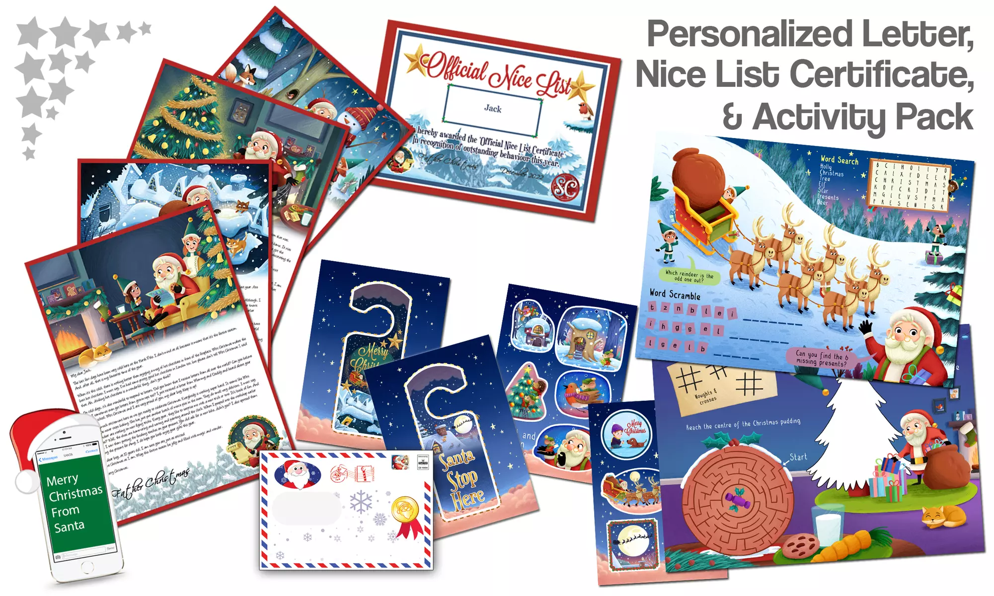 Personalized Letter from Santa with Optional Activity Pack from Santa Letter Direct (Up to 63% Off) - Second Medium