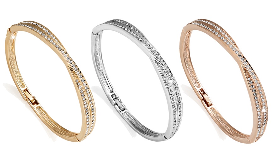 Image 2: Philip Jones Bangles with Crystals from Zircondia®