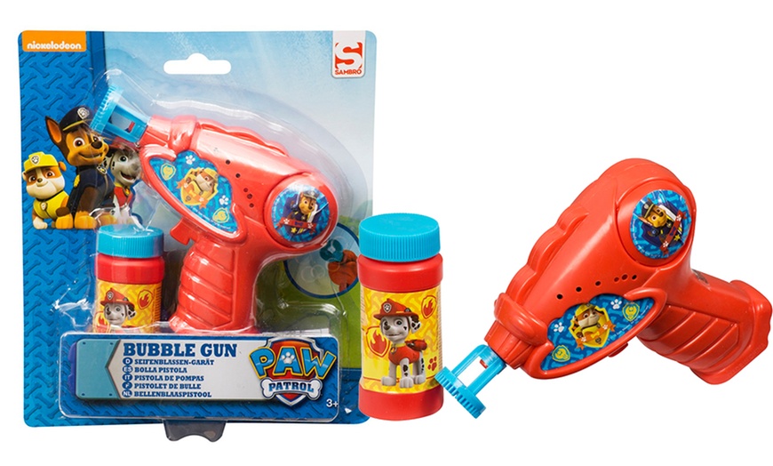 Image 1: Paw Patrol Bubble Gun