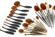 Professional Oval Makeup Brushes Set (10-Piece) - Second Medium