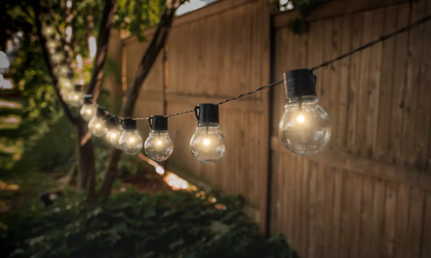 10 LED Solar-Powered Globe Market & Patio String Lights (1-, 2-, or 4-Packs) - Primary Image