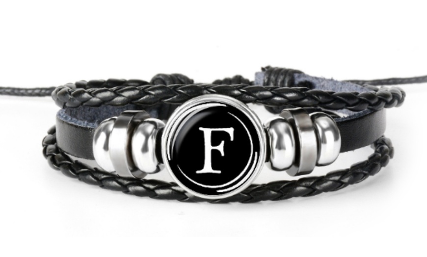 Image 7: Bracelet initiale pour homme