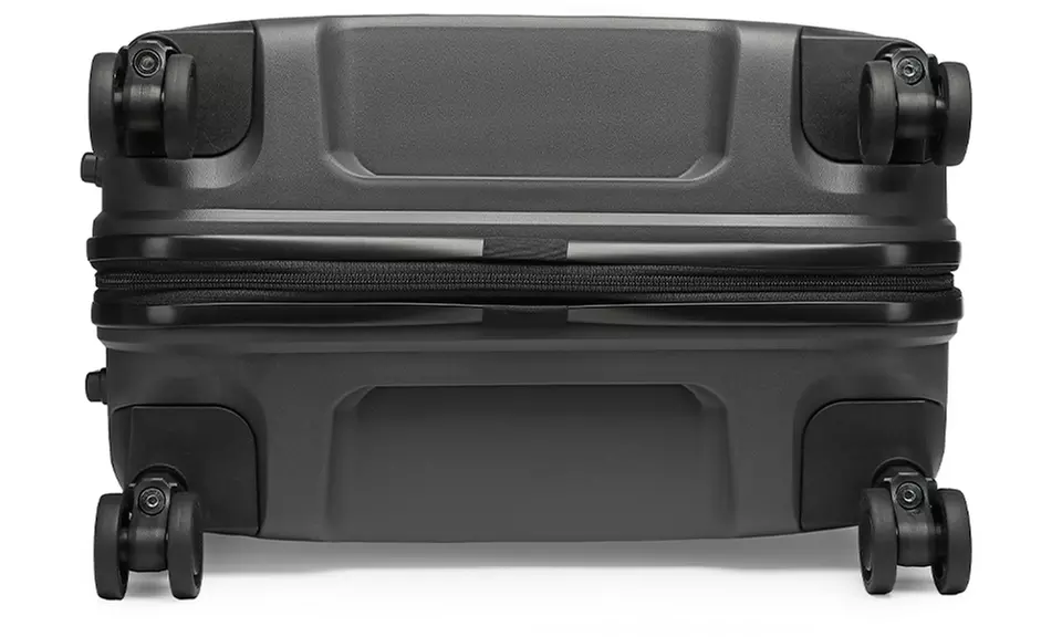 Maleta de ruedas rígida British Traveller con diseño ondulado