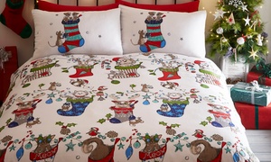 Portfolio Home Christmas Pets Reversible Duvet Set 