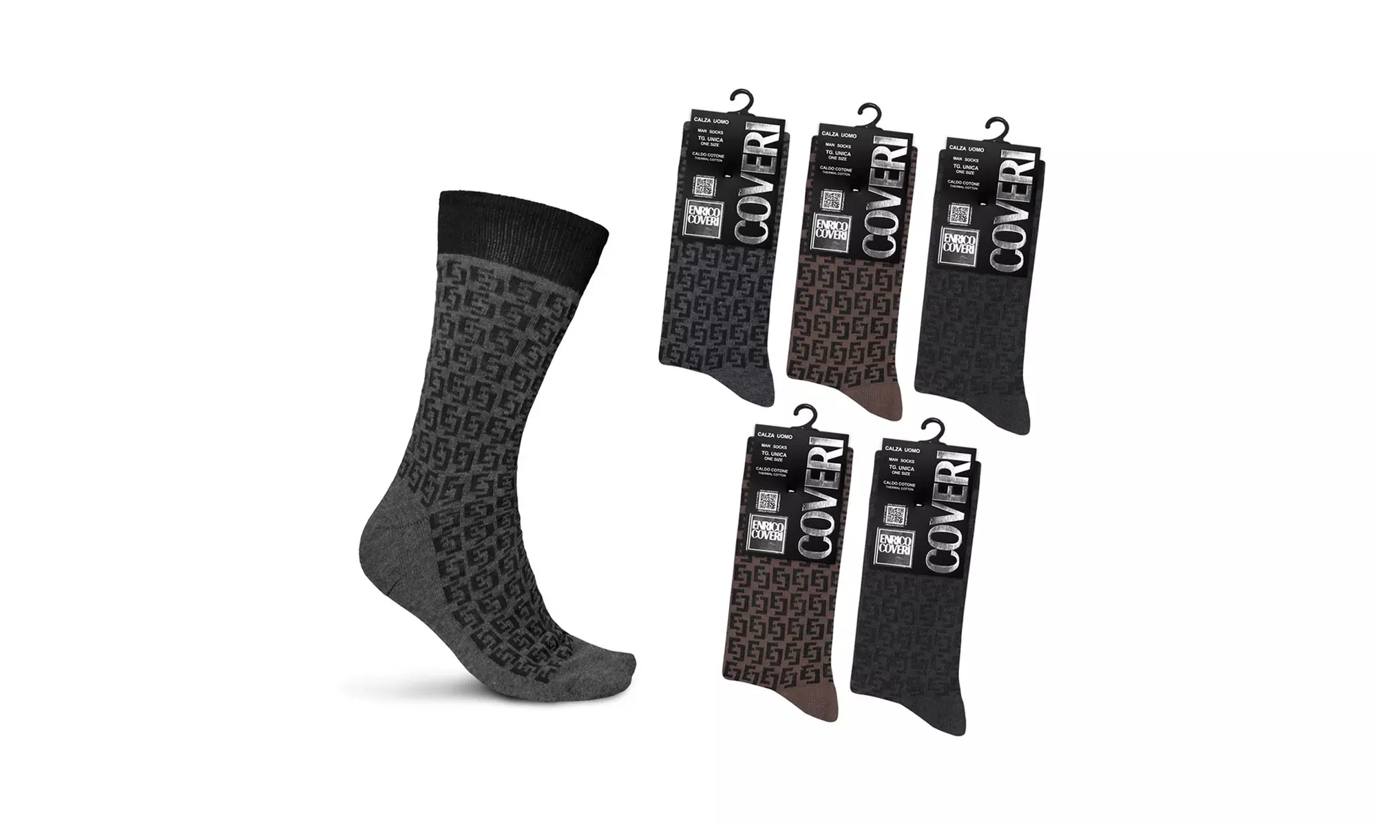 Pack di 6 paia di calze da uomo Enrico Coveri