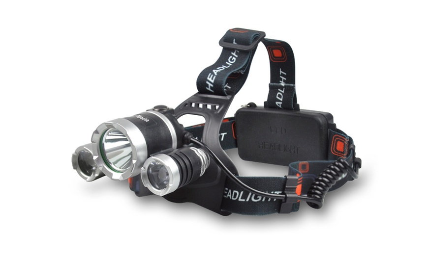 Image 6: 800 or 2400 Lumen Head Torch