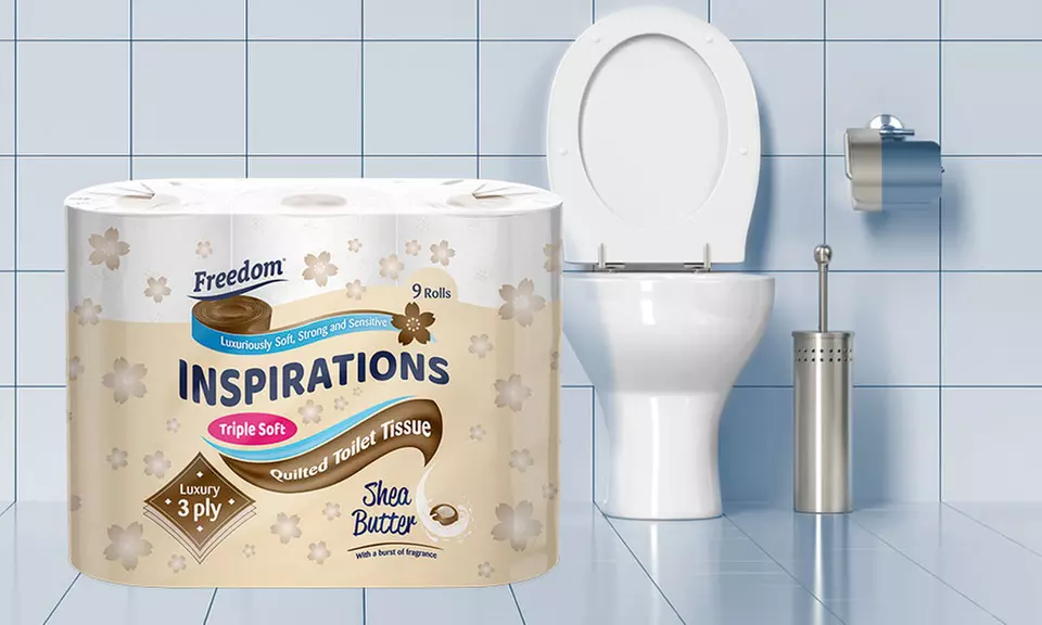 45, 90 or 135 Rolls of Freedom Three-Ply Toilet Paper