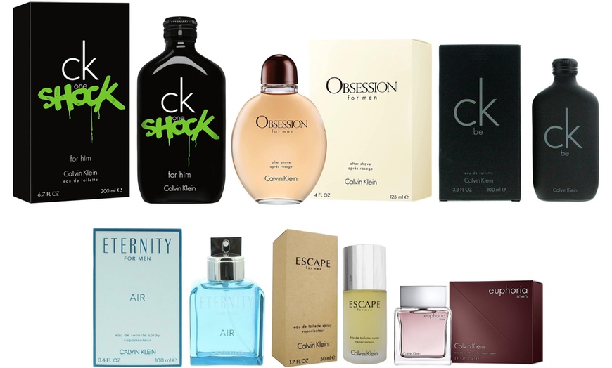 Calvin klein 2024 men's fragrance list