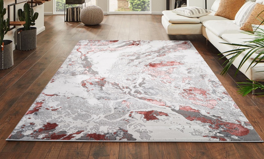 Image 22: Emperor Rug with Metallic Sheen and Abstract Patterns