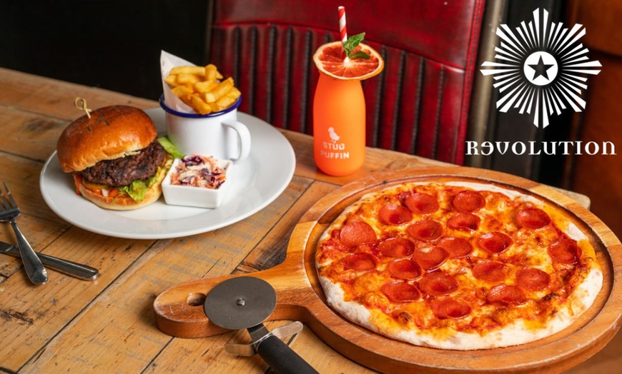 Image 1: Revolution Bars | Choice Of Afternoon Tea, Tapas, Burgers or Pizza