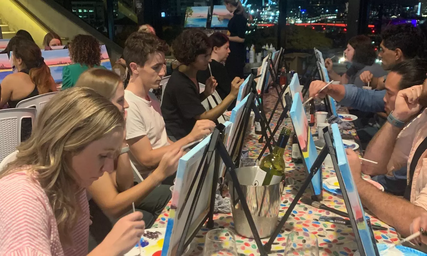 Paint and Sip Session