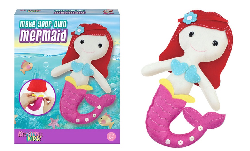 Image 1: Kandy Toys DIY Felt Mermaid Set