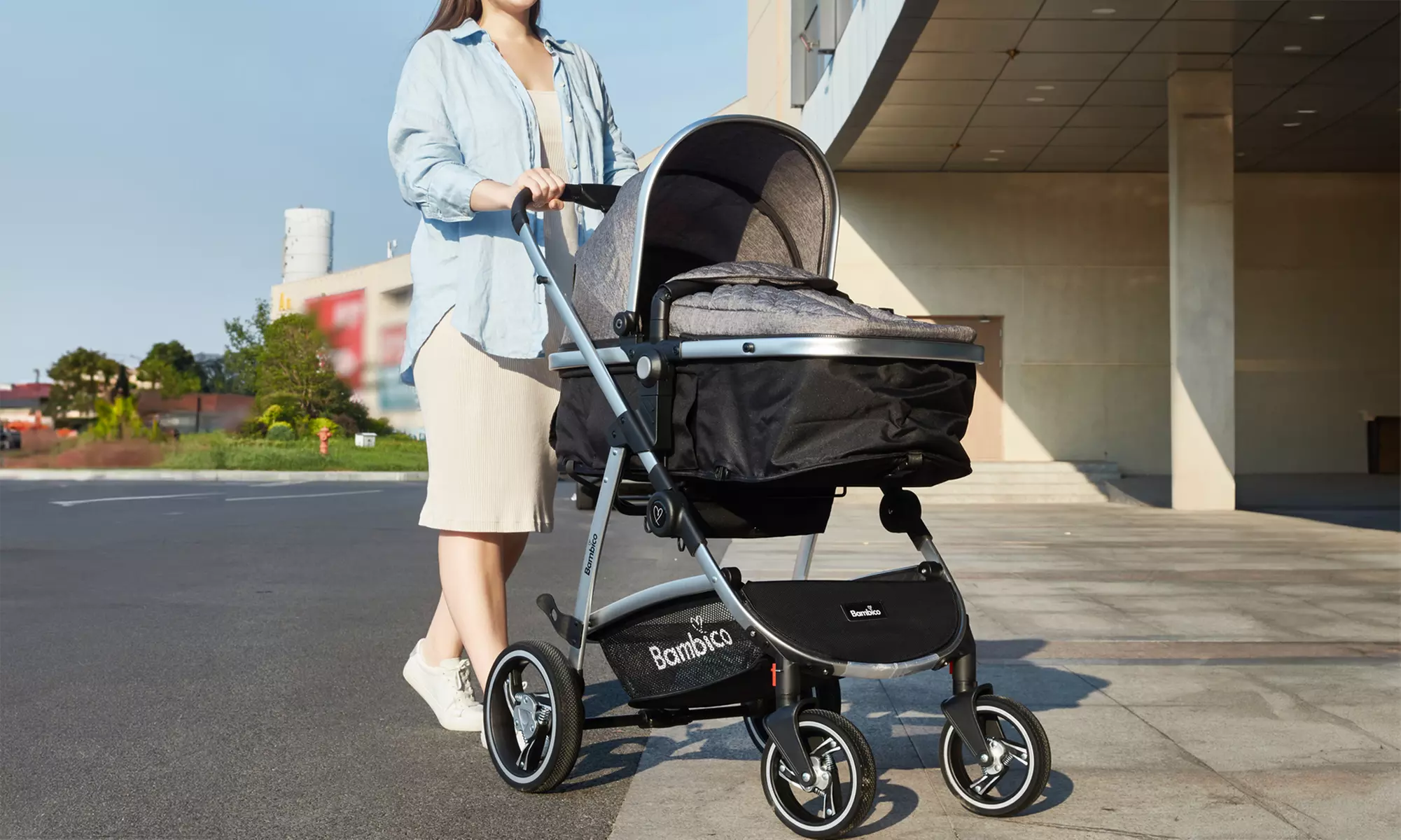 Three-in-One Deluxe All-Terrain Stroller