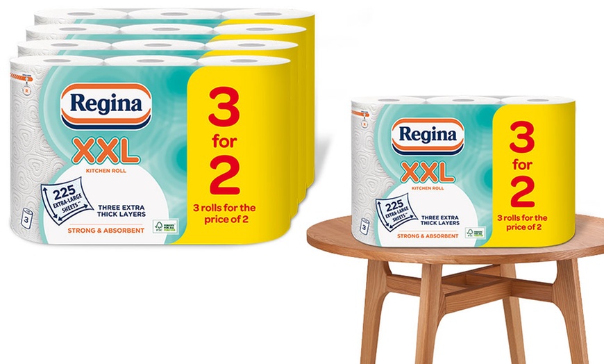 Image 1: 12 or 24 Rolls of Regina XXL Three for Two Kitchen Towels