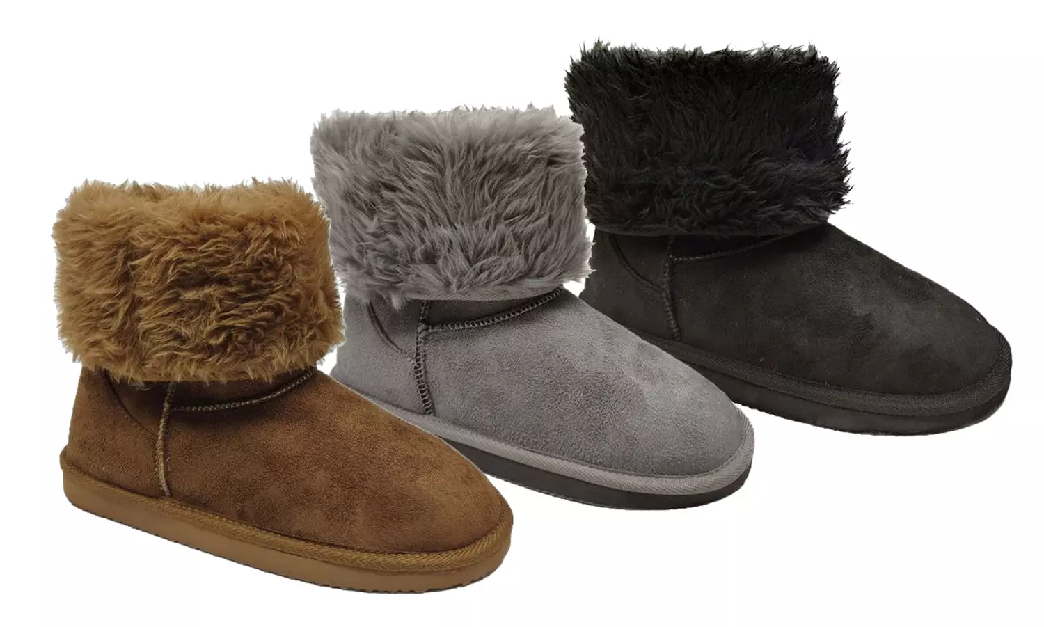 Women's Winter Suede Snow Boots in Medium Width  - Primary Image