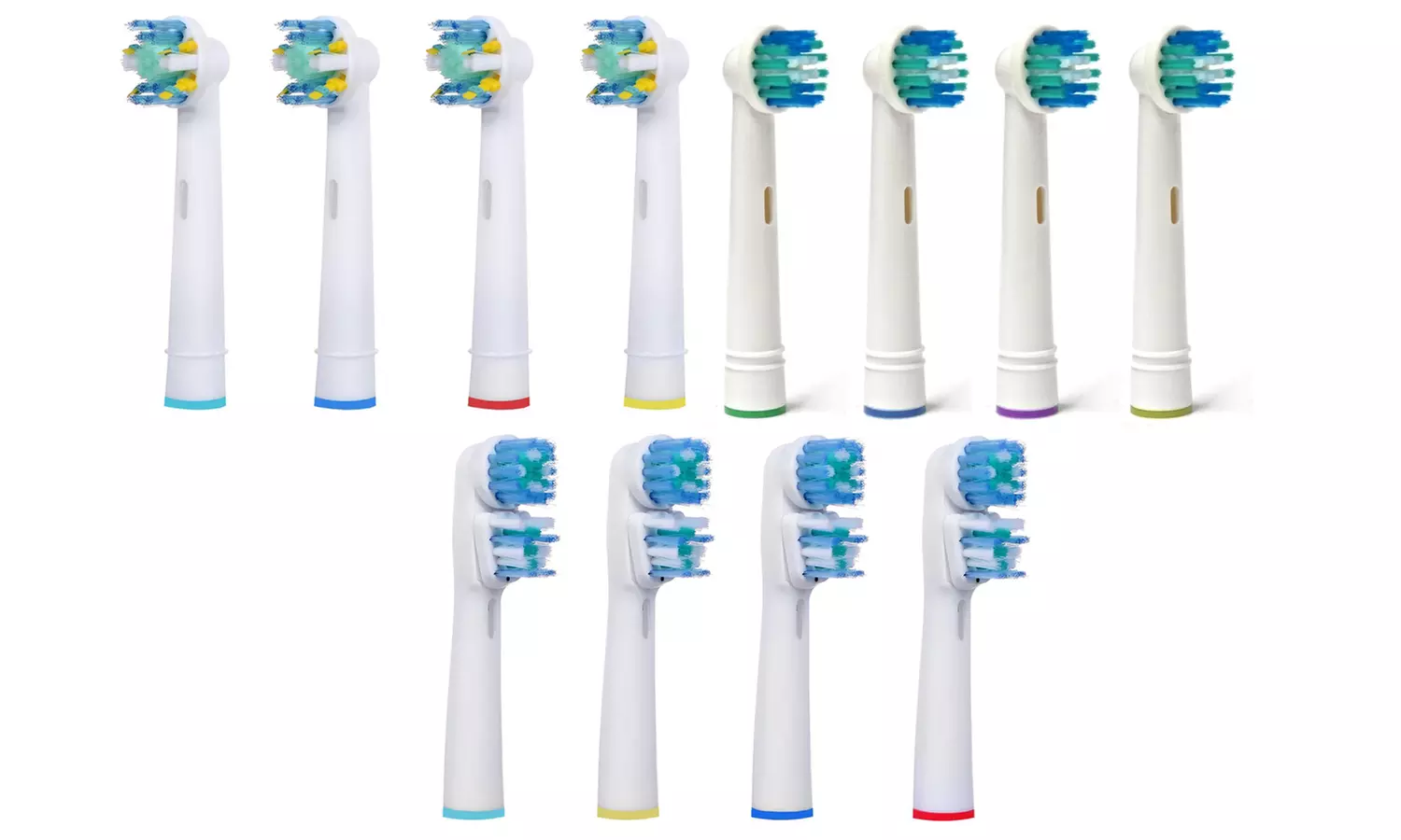 4er-, 8er-, 12er-, 16er- oder 32er-Pack Ersatz-Zahnbürstenköpfe kompatibel mit elektrischen Oral B Zahnbürsten - Primary Image