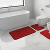 Image 7: Set di 3 tappeti bagno memory antiscivolo