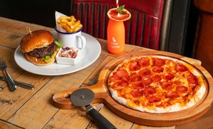 Burger Meal or Pizza With Cocktail for Two at Revolution Bars