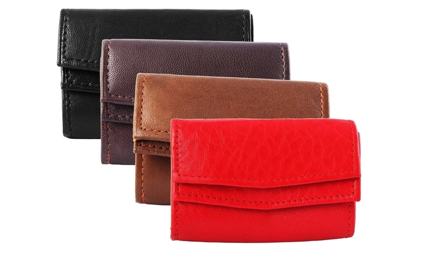 Image 1: Leather Mini Wallets