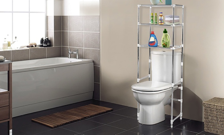 Image 2: Bathroom Storage Rack