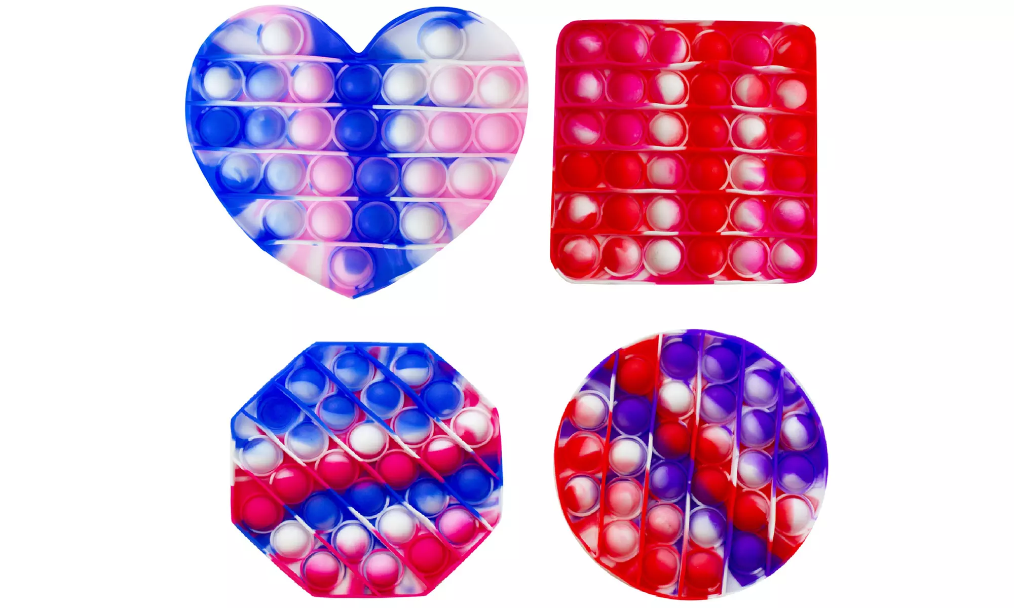 Jeu Pop-It par lot de 2 ou 4, formes au choix - Primary Image