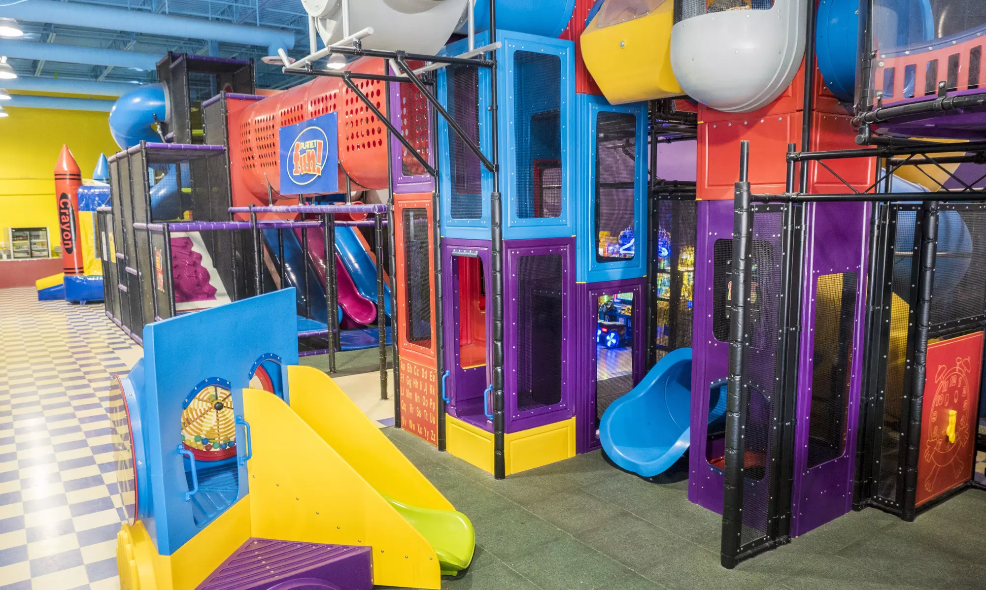 Two, Four, or Six Play Passes with 30-Minute Trampoline Sessions at Planet Fun (Up to 51% Off) - Primary Image