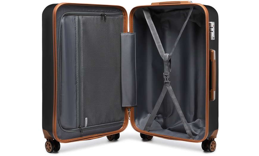 Image 9: Get the Ideal Number: 1 or 4 Flexible Hard - Shell ABS Suitcases