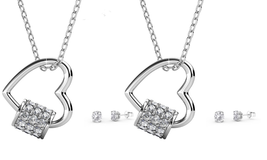 Image 18: Set di ciondolo e orecchini con cristalli Swarovski®