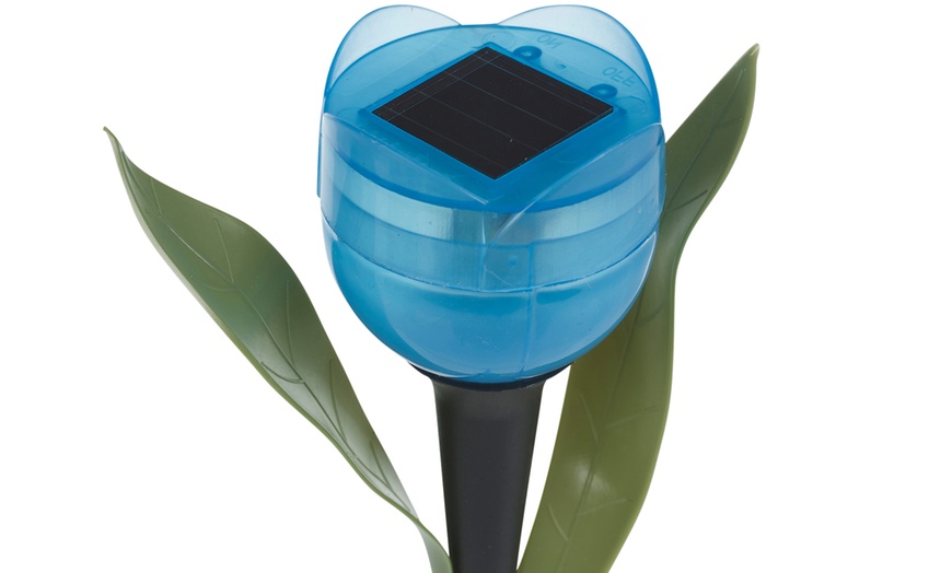 Image 11: Set of 6 or 12 Tulip-Shaped Garden Solar Lights