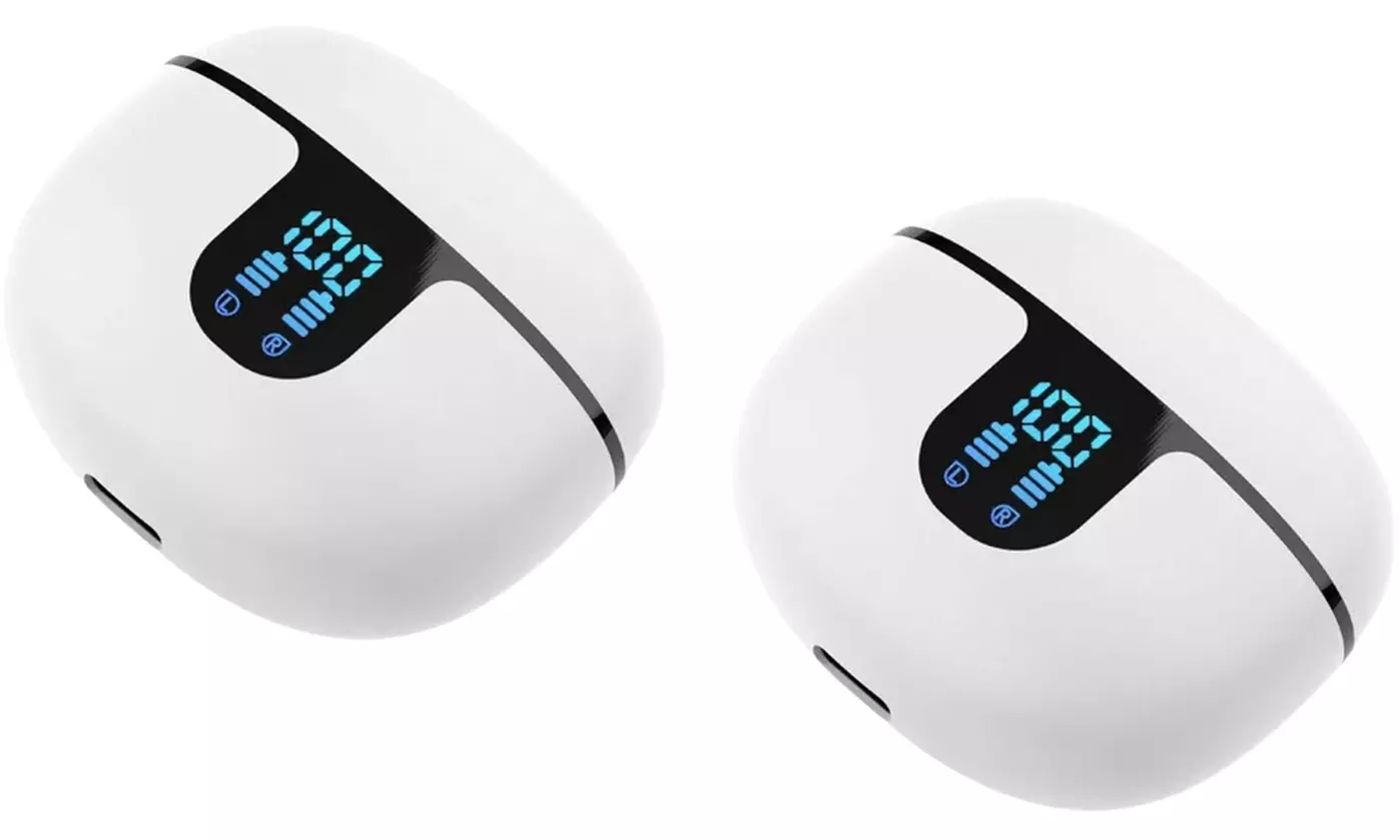 Zwarte of witte oortjes met oplaadcase