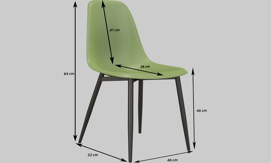 Image 5: Ensemble de 2 ou 4 chaises scandinaves "Lily" Doosense