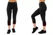 Lotto Women's Capri Athletic Sports Leggings with Criss-Cross or Mesh Inserts - Second Medium