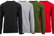 4-Pack Galaxy by Harvic Men's Cotton-Blend Long-Sleeve Tee (S–2XL) - Second Medium
