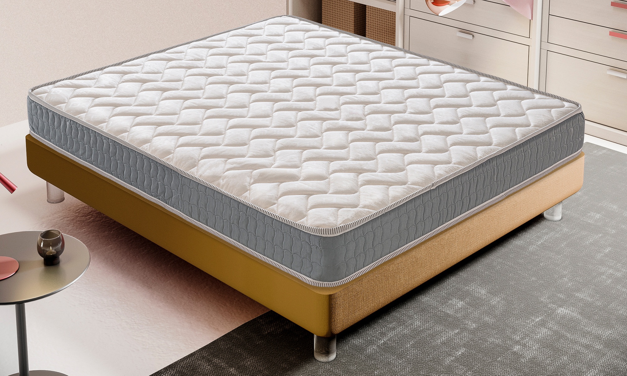 Matelas avec technologie gel à mémoire de forme