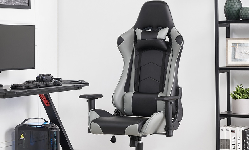 Image 3: Aston Gaming Racing Swivel Chair